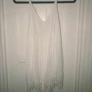 Bohemian white romper